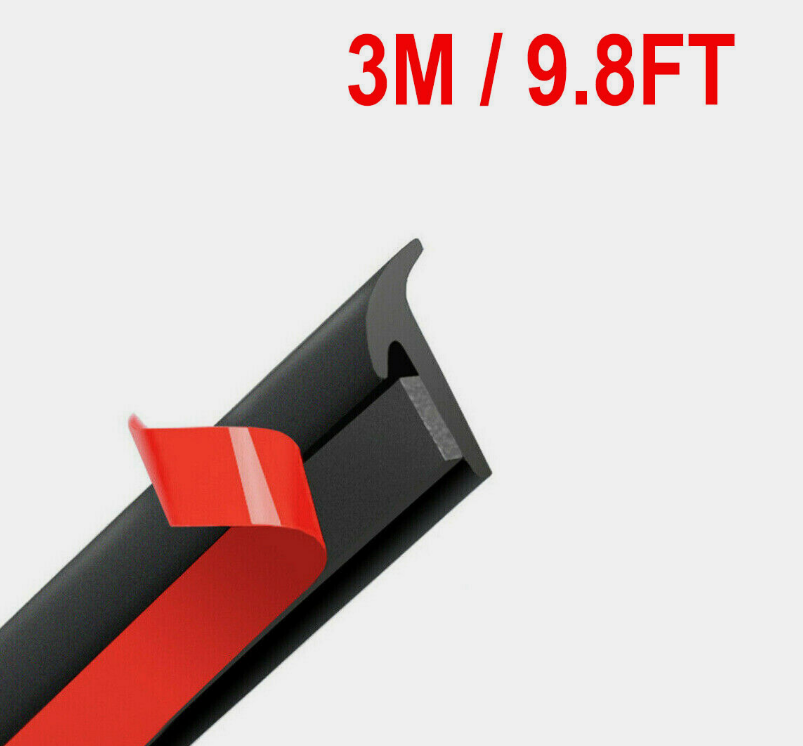 3M T-Shape Rubber Car Door Sealing Strip Hood Trunk Edge Weatherstrip Universal