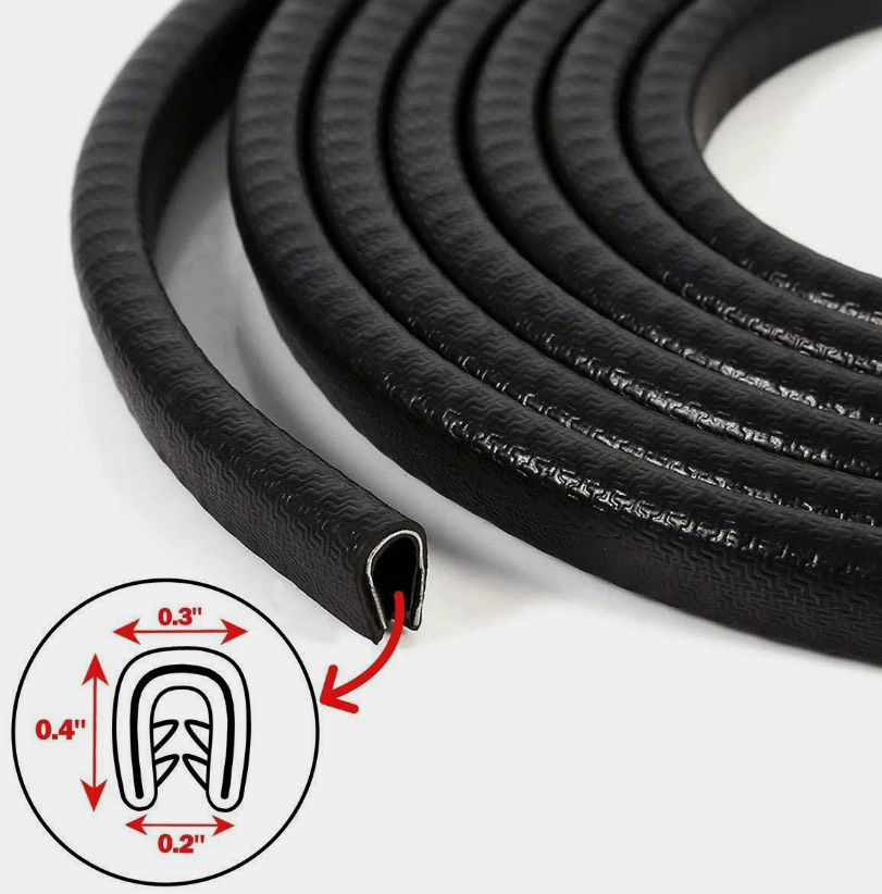 20feet Car Rubber Seal Trim Molding Strip Door Edge Lock Protector All Weather