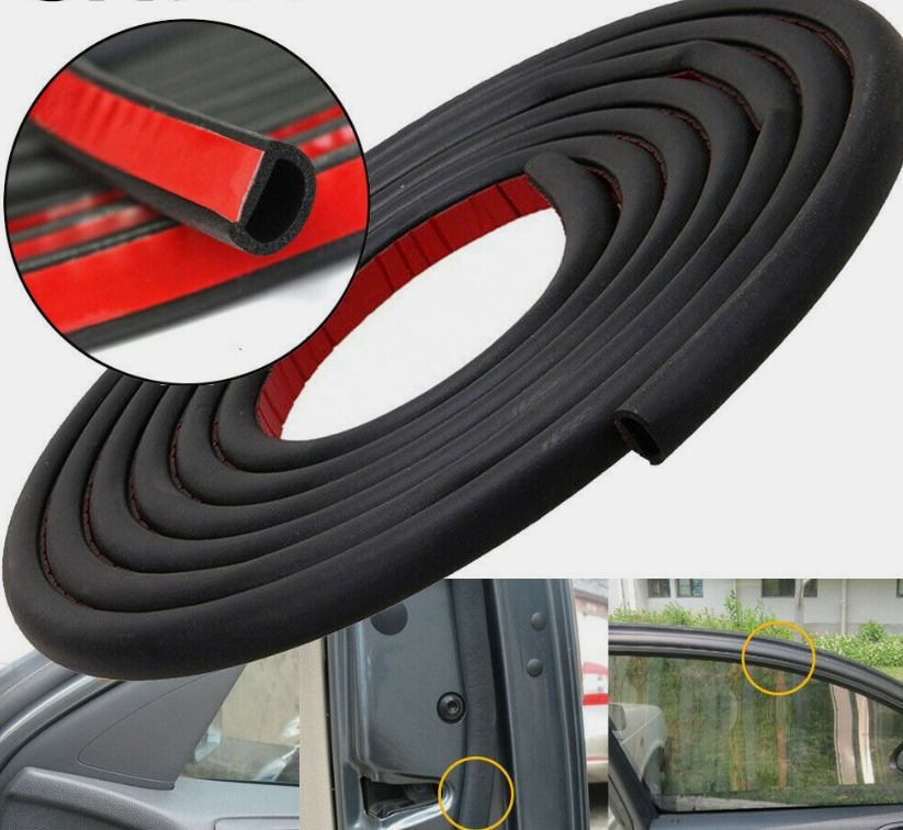 5m Auto Parts Car Door Seal Rubber Trim Trunk Edge Guard Strip D-Shape Universal