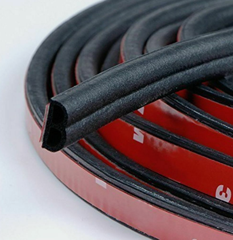 33FT Universal B-Shape Rubber Car Door Seal Strip Hollow Edge Guard Weatherstrip