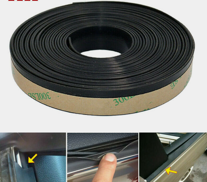 4M Car Front Rear Side Window Trim Edge Moulding Rubber Weatherstrip Seal Strip