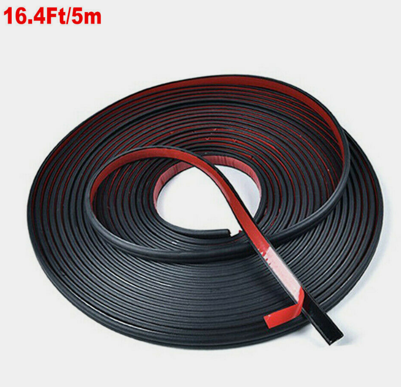 5M L-Shape Car Rubber Seal Strip Edge-Protector Door Weatherstrip Sealing-Trim